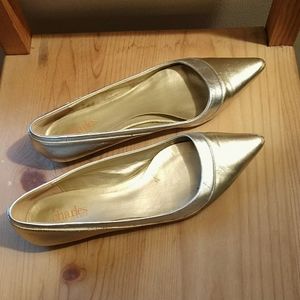 Charles David Metallic Flats - Size 8.5